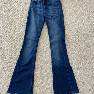 Kan Can dark wash flare jeans
